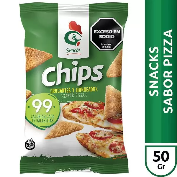 La Coope en Casa - CHIPS DE ARROZ GALLO SNACKS SABOR PIZZA 50grs