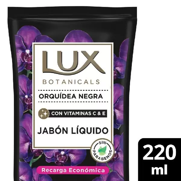 La Coope en Casa - JABÓN LÍQUIDO LUX ORQUÍDEA NEGRA 220cm3