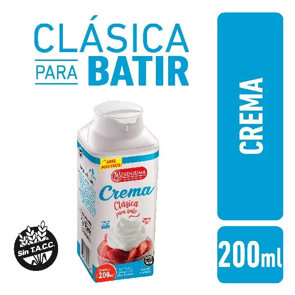 CREMA DE LECHE LA SERENISIMA 200ML