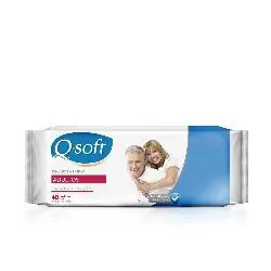 Toalla humedas Q-Soft Adultos x 40 un - alberdisa