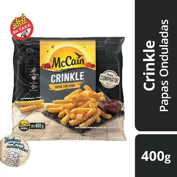 Original Crinkle patatas rizadas bolsa 750 g · MC CAIN