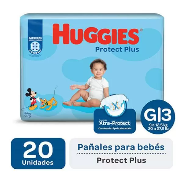 Pañales Huggies Recién Nacido x 20 unidades