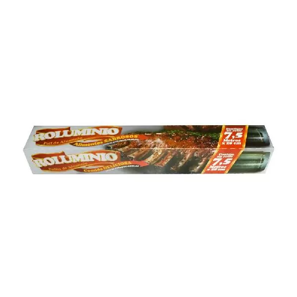 Rollo papel aluminio cocina 7.5 mts Junaplas