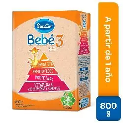 LECHE EN POLVO SANCOR BEBE 1 STICKS 237GR . Supermercados Stock